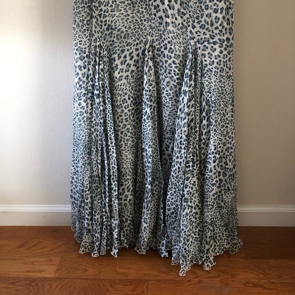 PRONOVIAS | Almendro Animal Print Mermaid Grecian Silk Gown Sz 12 - Picture 3 of 7